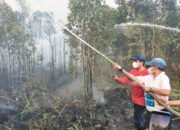 Wamenko Pangan Hanif Faisol Turun Padamkan ke Titik Api Karhutla