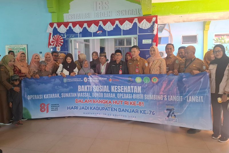 Pemkab Gelar Operasi Katarak-Bibir Sumbing Gratis 1 Hal 4 4 KLM Martapura Bakti Sosial
