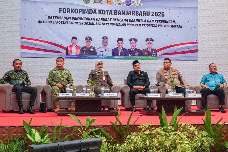 Banjarbaru Perkuat Sinergi Forkopimda Hadapi Tiga Tantangan Utama 2026 1 Hal 6 4 KLM BJB 1