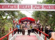 Wali Kota Banjarbaru Dampingi Kapolda Resmikan Jembatan Merah Putih