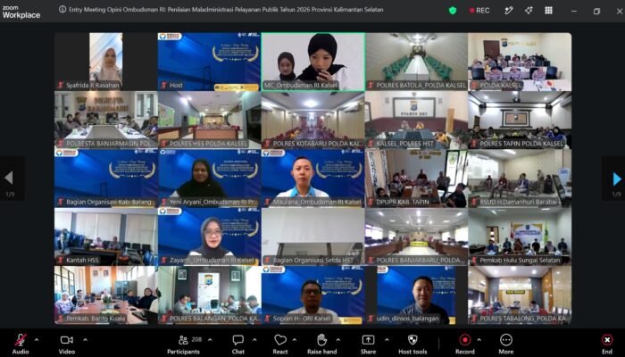 Ombudsman Mulai Penilaian Maladministrasi 2026 di Kalsel, Sasar 85 Unit Layanan