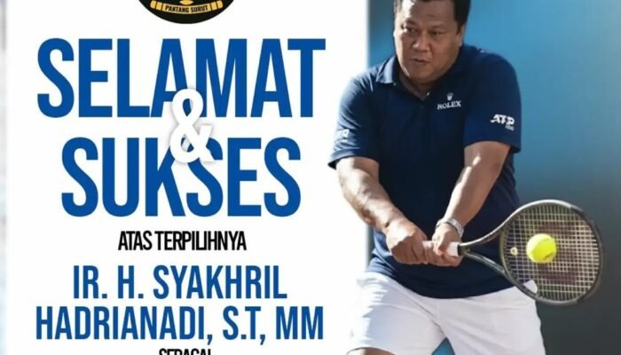 Komitmen Majukan Tenis Daerah, Syakhril Hadrianadi Lanjutkan Kepemimpinan Pelti Tanah Laut