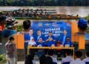 HUT ke-25 Demokrat di Kalsel Diramaikan Lomba Jukung, 64 Tim Adu Cepat di Sungai Tabuk