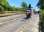 Meski Sudah Rusak Parah, PUPR Banjarmasin Hanya Lakukan Penanganan Sementara Jembatan Basirih