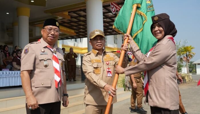 Bupati H Yamani Lepas 51 Anggota Pramuka Tapin Ikuti Jambore Nasional XII 2026