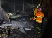 Sebuah Rumah Hangus Terbakar di Matang Asam Tapin