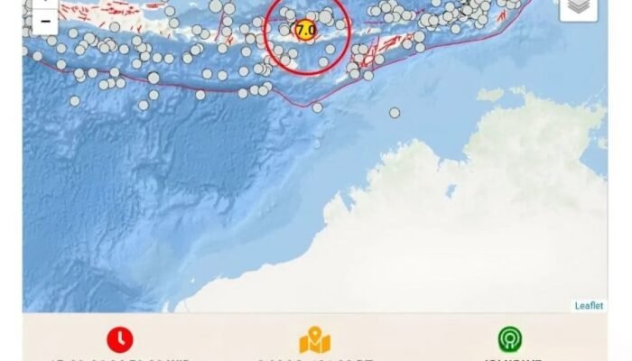 Gempa 7 Magnitudo Guncang NTT, Terasa Hingga ke Lombok