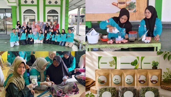 Mahasiswa UNISKA Ajari Ibu-Ibu PKK Desa Nusa Indah Sulap Bahan Herbal Jadi Produk Bernilai Ekonomi