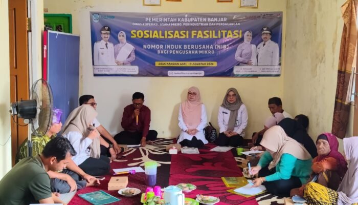 Puluhan Warga Pandan Sari Ikuti Sosialisasi NIB