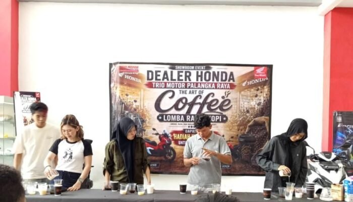 Racik Kopi, Tunjukkan Kreasi! Honda Trio Motor Palangka Raya Gelar “The Art of Coffee”
