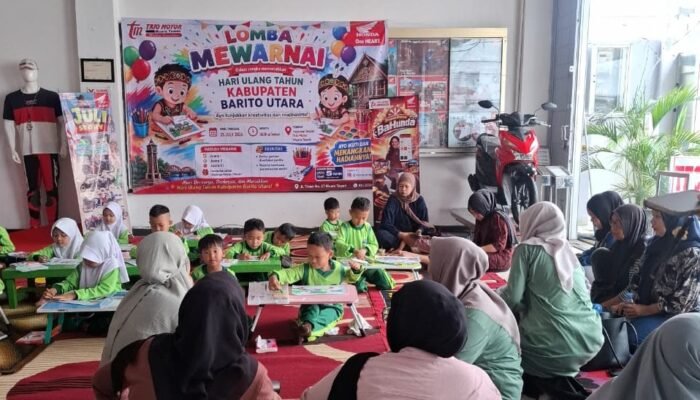 Honda Trio Motor Muara Teweh Gelar Lomba Mewarnai