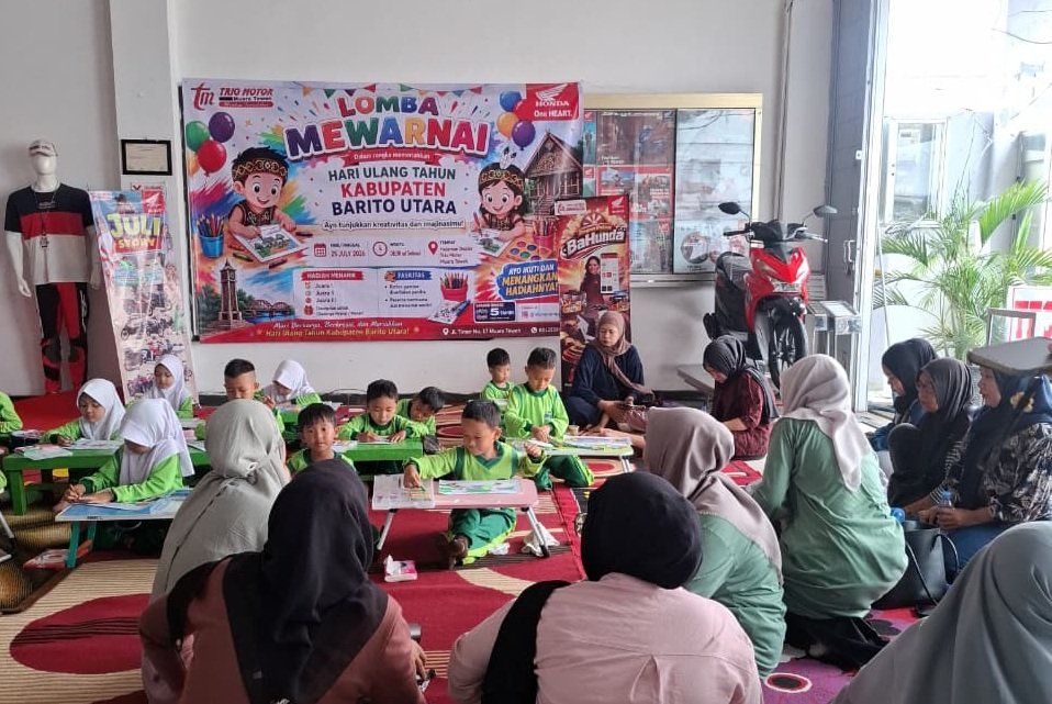 Honda Trio Motor Muara Teweh Gelar Lomba Mewarnai 1 IMG 20260822 WA0022
