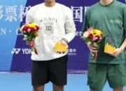 Petenis Asal Banjarmasin Rifqi/Sarksian Harus Puas Runner Up Ganda Putra Turnamen Maanshan, China