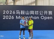 Petenis Banjarmasin Rifqi Juara Tunggal Putra Usai Kalahkan Isomura dari Jepang di ITF Maanshan, China