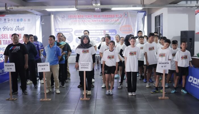 Turnamen Tenis Meja Terbuka DPRD Kalsel Ke-VI Resmi Dibuka, Diikuti 250 Peserta 3 IMG 20260823 WA0065