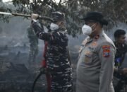 Lanal Banjarmasin Bersama Forkopimda Kalsel bersinergi Tinjau Posko Karhutla