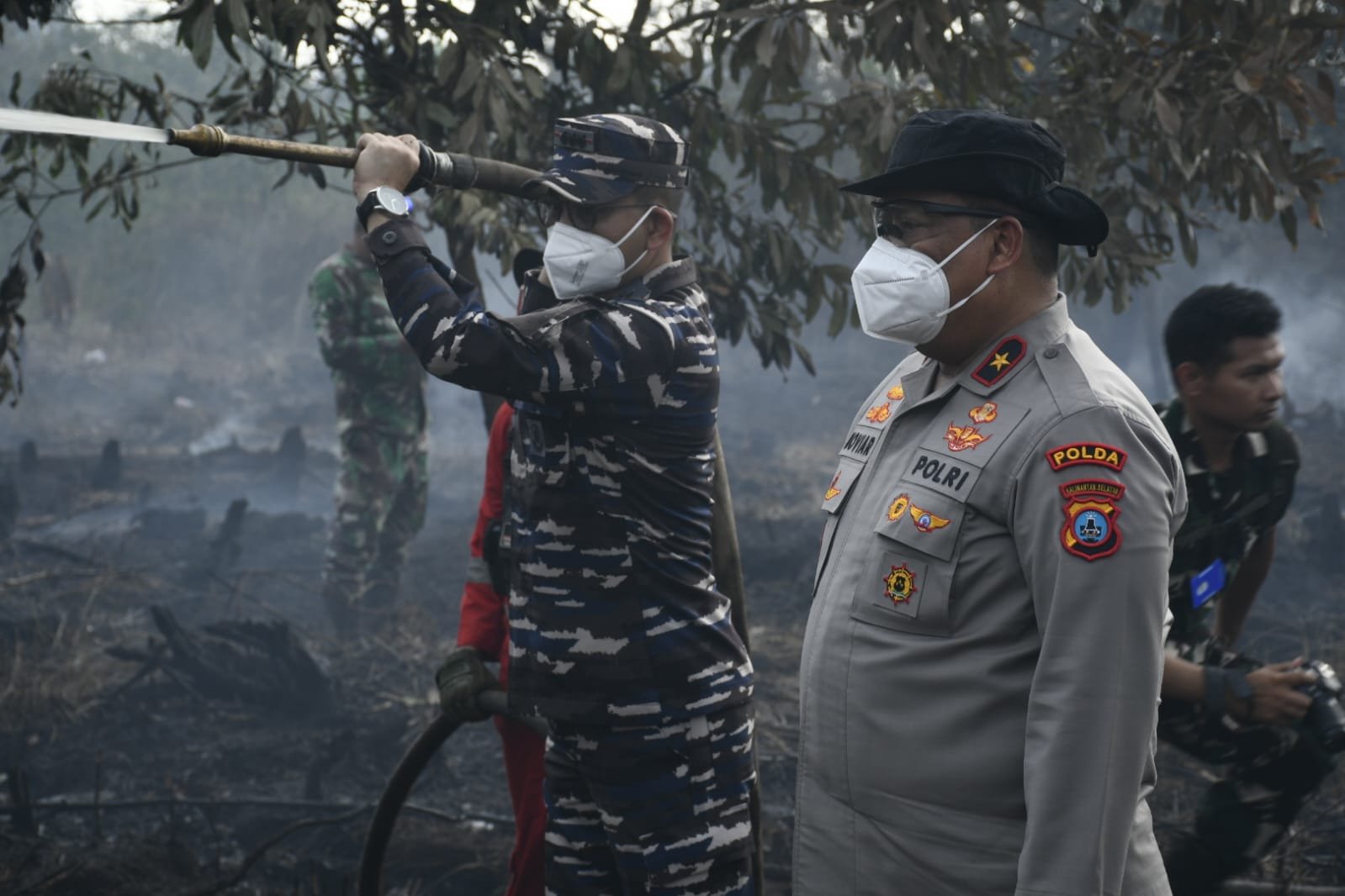Lanal Banjarmasin Bersama Forkopimda Kalsel bersinergi Tinjau Posko Karhutla 1 IMG 20260824 WA0069