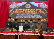 APBD HSU Perubahan Tahun 2026 Disetujui