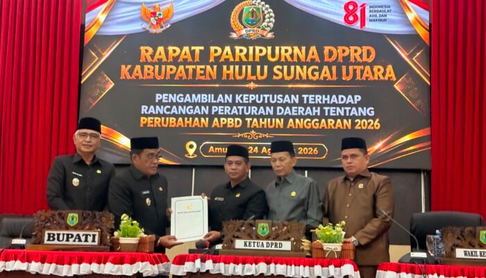 APBD HSU Perubahan Tahun 2026 Disetujui