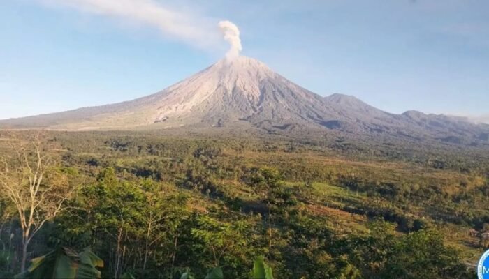 Selama Enam Jam Gunung Semeru Alami 21 Kali Gempa Letusan
