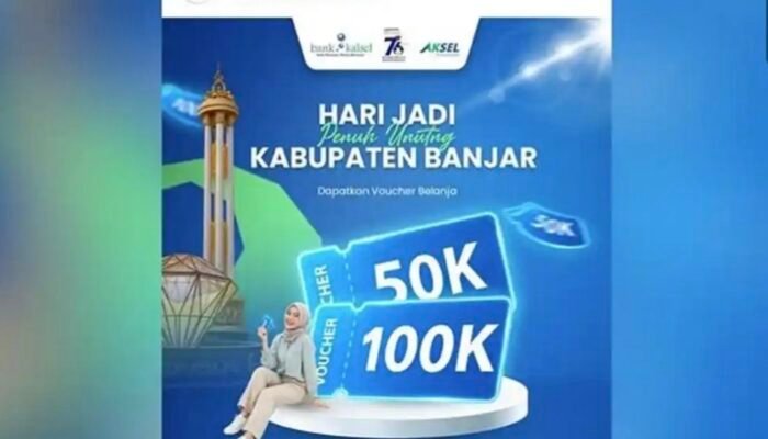 Semarak Hari Jadi Kabupaten Banjar ke-76, Bank Kalsel Hadirkan Promo dan Voucher Belanja