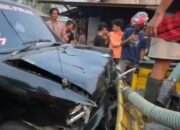 Tabrakan Beruntun Terjadi Saat Mobil BPK Berusaha Padamkan Api, Lima Rumah Hangus Terbakar