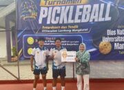 Aprianto/Erhan Juara Pickeball Antar Dosen dan Tenaga Kependidikan ULM U-55 Tahun ke Bawah